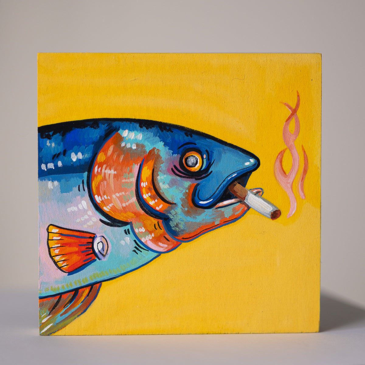 Smokin Salmon- Day 2 - 30 Mini paintings
