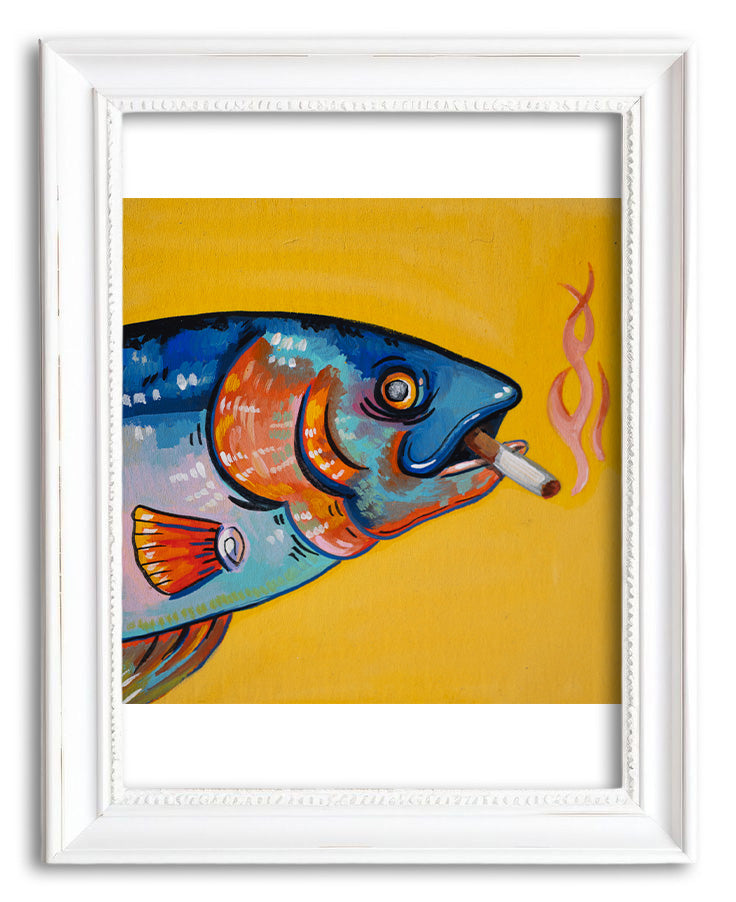 Smokin Slamon Print