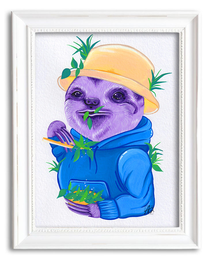 Hungry Sloth Print