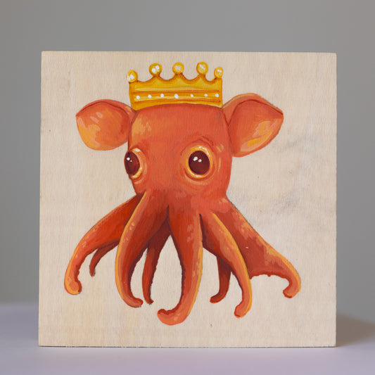 Dumbo Octopus - Day 8 - 30 Mini paintings