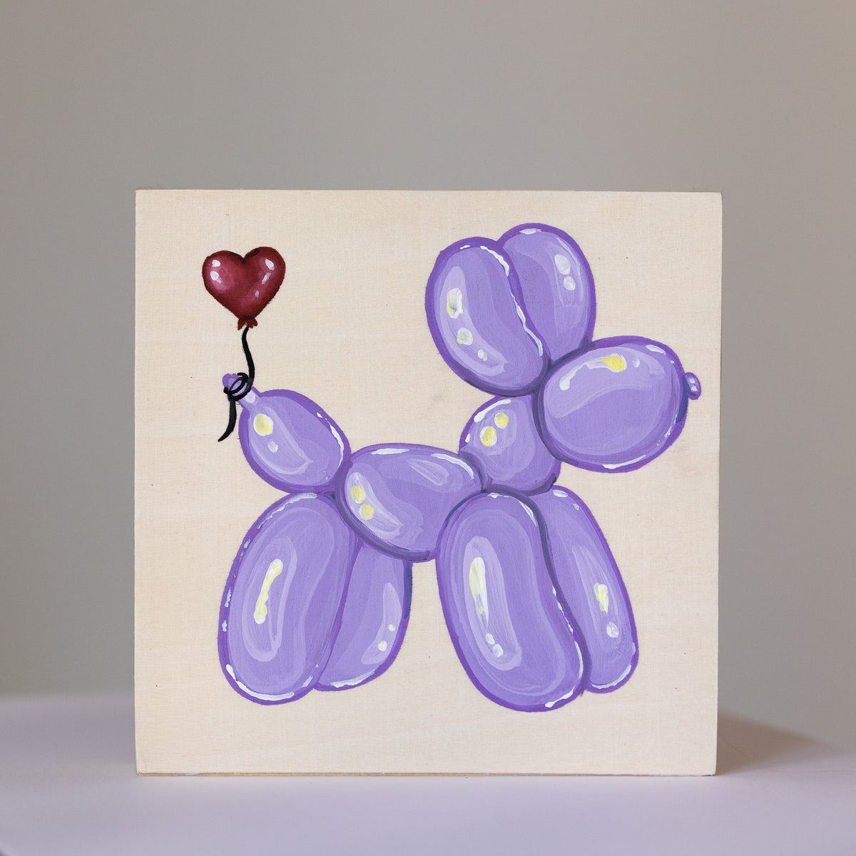 Balloon Dog - Day 21 - 30 Mini paintings
