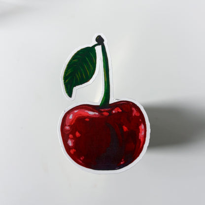 Cherry Die Cut Sticker 2"x3"