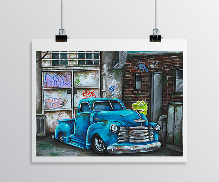 Hot Rod Truck Print
