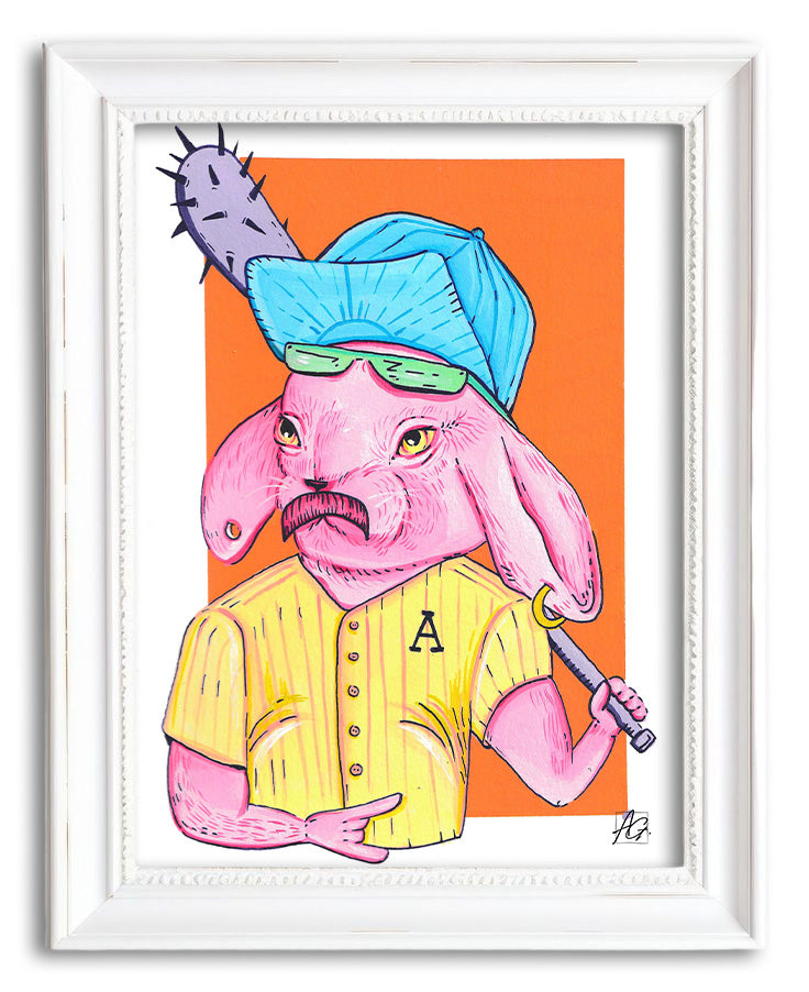 Pink Bunny Print