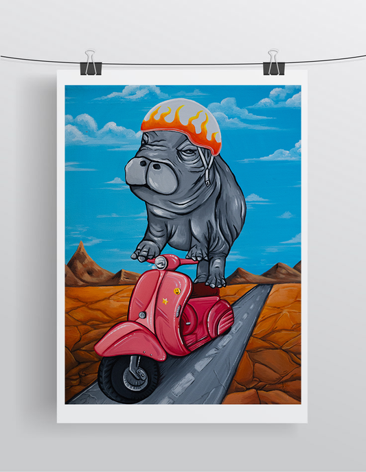 Hippo Print